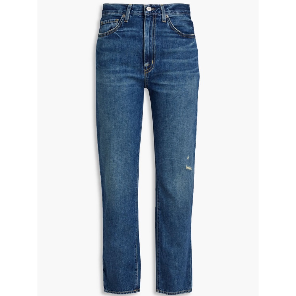 Nili Lotan Women's High-Rise Straight Leg Jeans